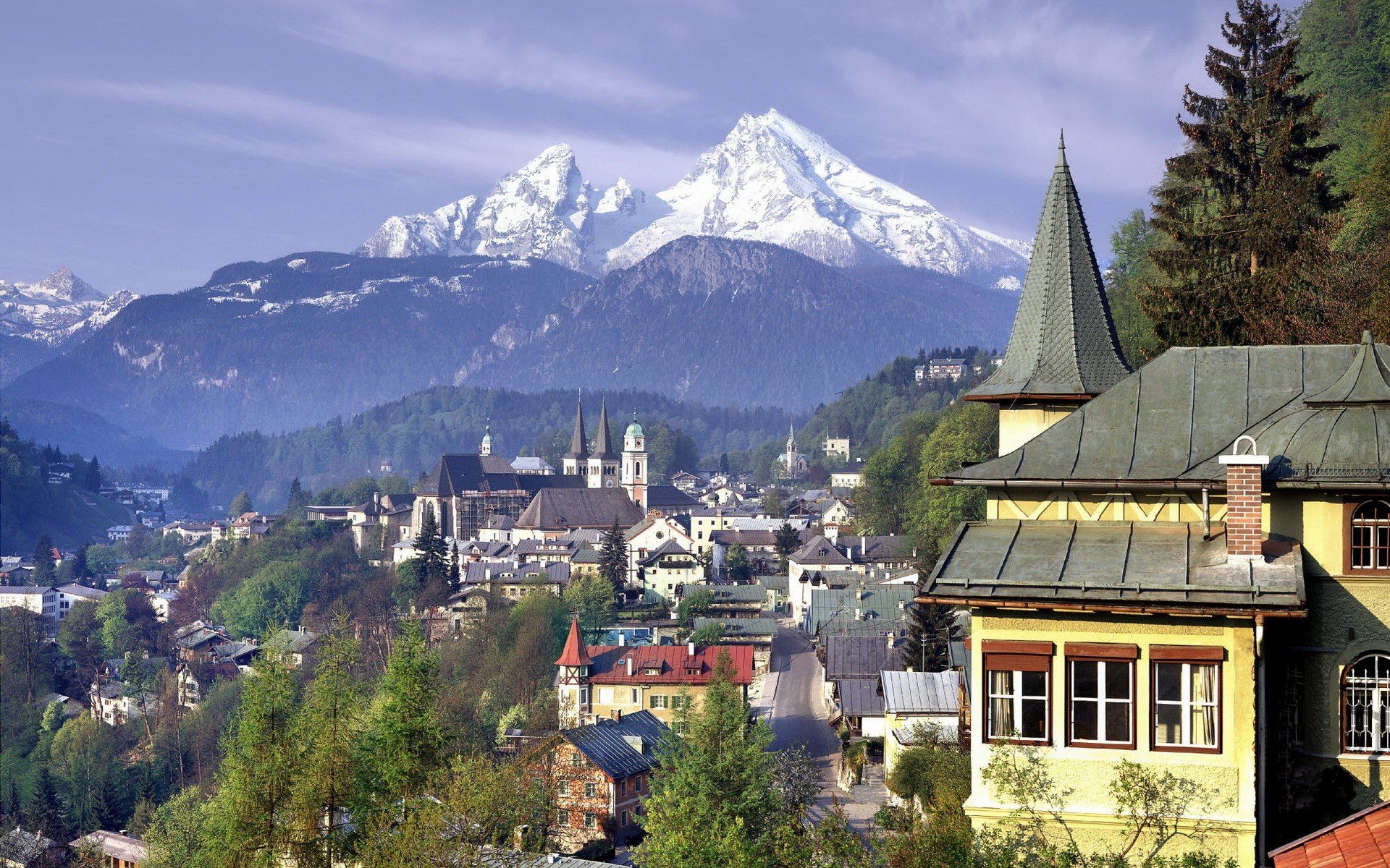 architecture, Building, Germany, Mountains, Snow Wallpaper