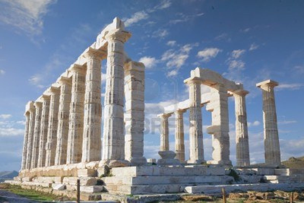 Greek, Architecture, Building, Greece, Ancient, Temple of Poseidon Wallpaper