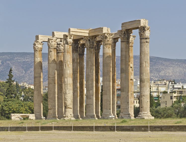 Greek, Architecture, Building, Greece, Ancient, Temple of Olympian Zeus HD Wallpaper Desktop Background
