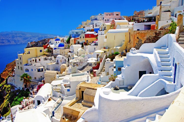 Greek, Architecture, Building, Greece, Ancient, Santorini HD Wallpaper Desktop Background