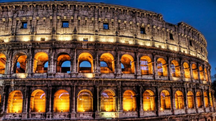 architecture, Building, Ancient, Rome, Colosseum, HDR HD Wallpaper Desktop Background