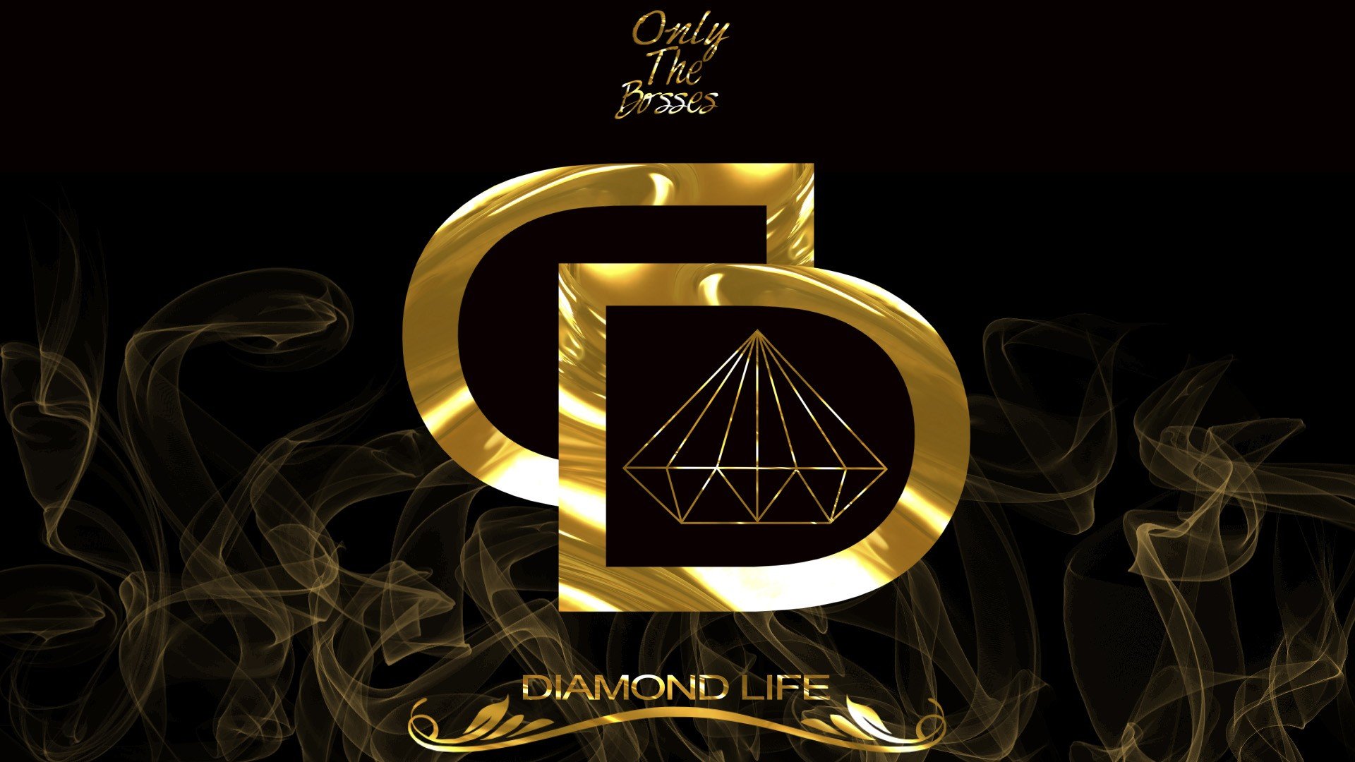 logo, Gold, Smoke, Diamonds Wallpaper