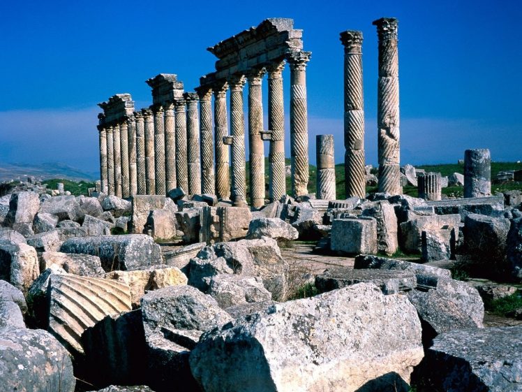 Syria, Ruins, Apamea HD Wallpaper Desktop Background