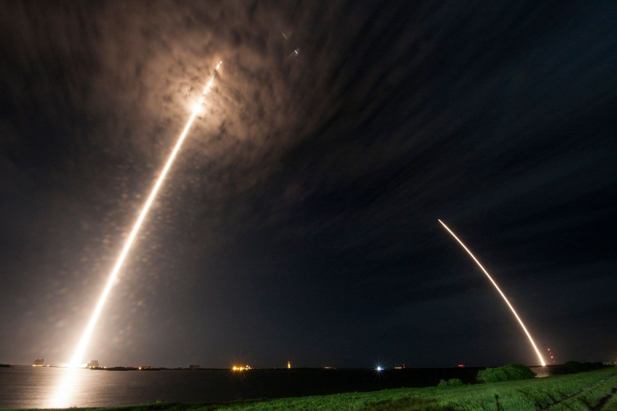 photography, SpaceX, Night Wallpaper