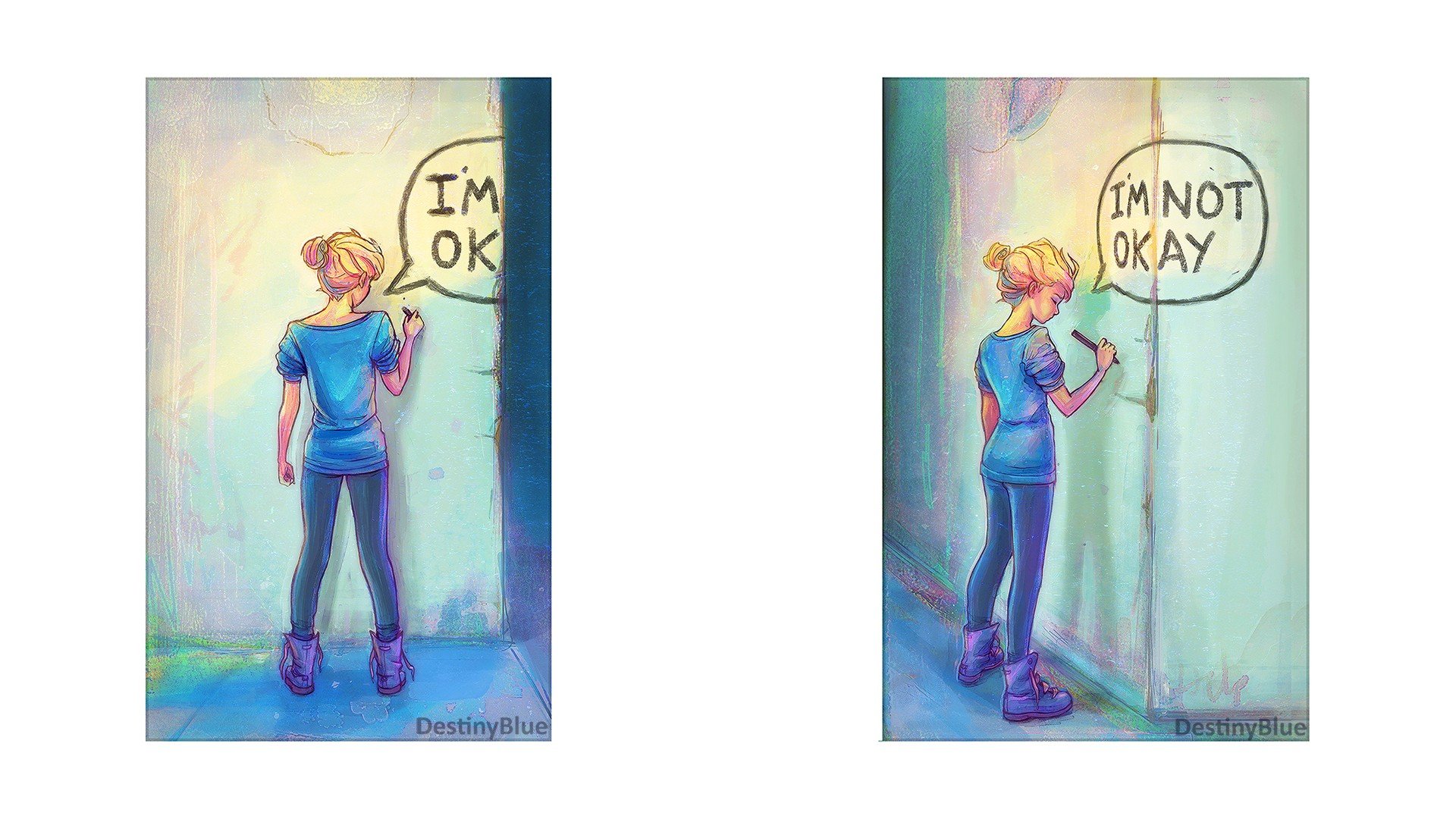 perspective, Traditional art, Text, Emotion Wallpaper