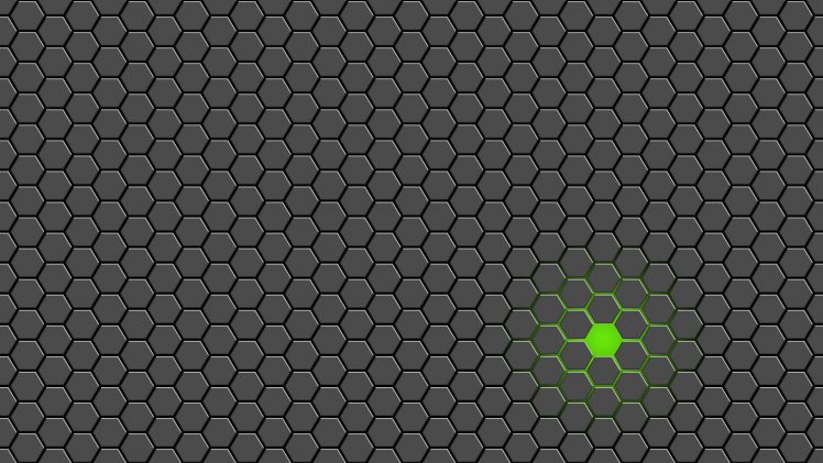 hexagon, Green, Tiled, Minimalism HD Wallpaper Desktop Background