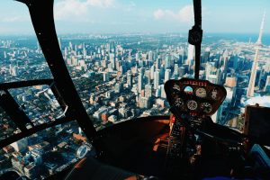 helicopters, Aerial view, Building, Cityscape, Toronto, CN Tower, Canada, Skyscraper, Cockpit, City, Robinson R44 Clipper II