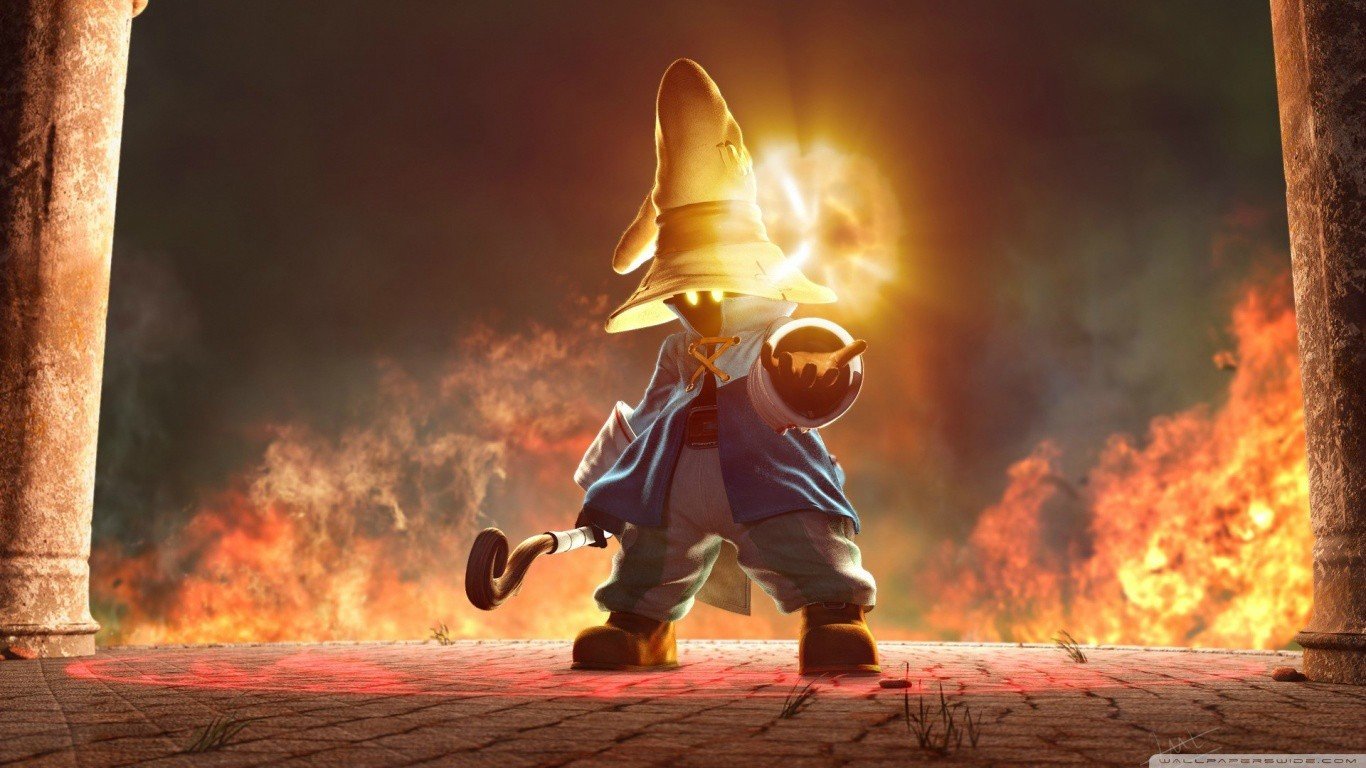 fire, Magic, Final Fantasy IX, Final Fantasy, Video games, Vivi Wallpaper
