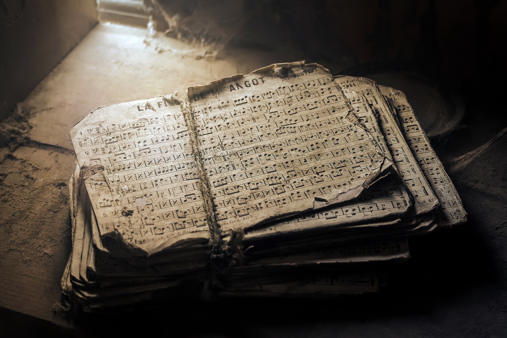 vintage, Old, Paper, Music, Musical notes Wallpaper