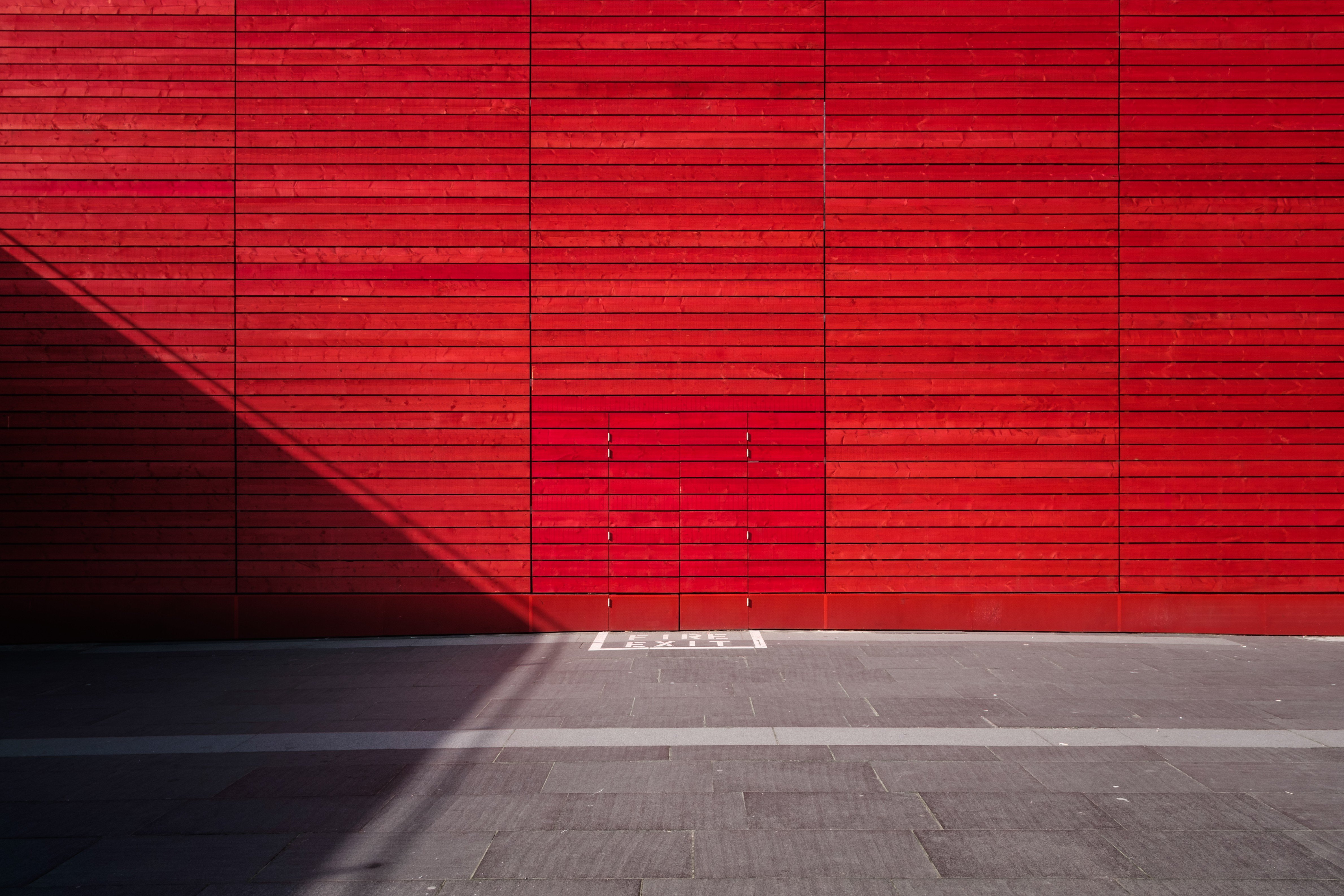 red, Exit Wallpaper