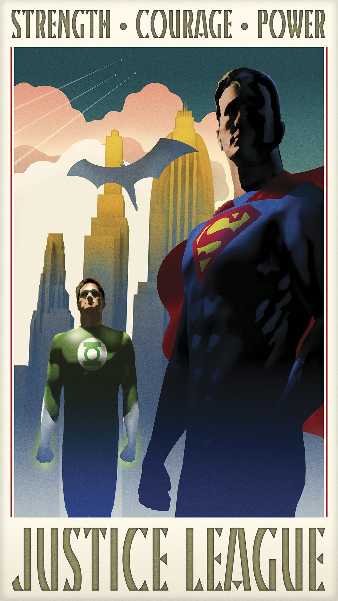 men, Green Lantern, Flash, Justice League, Batman logo, Superman, Vintage, Banner Wallpaper