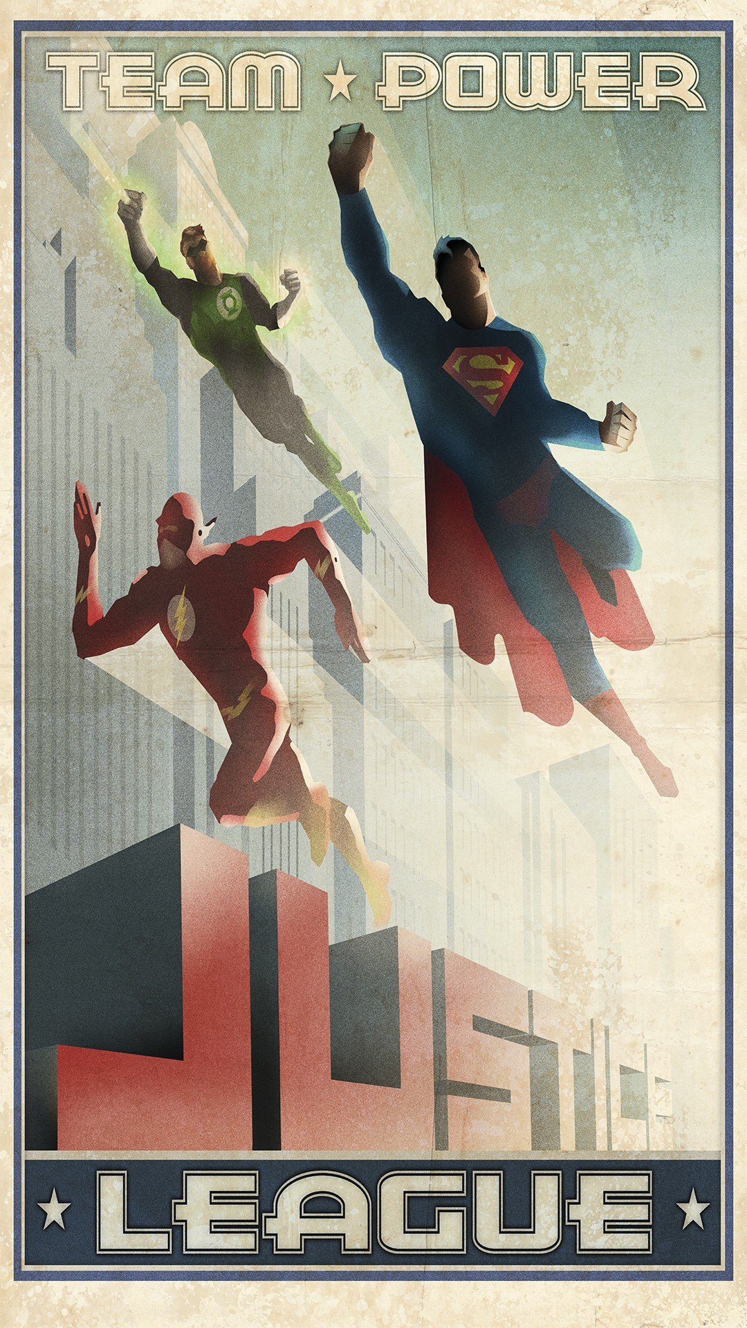 men, Green Lantern, Flash, Justice League, Batman logo, Superman, Vintage, Banner Wallpaper