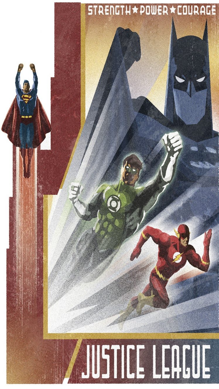men, Green Lantern, Flash, Justice League, Batman logo, Superman, Vintage, Banner HD Wallpaper Desktop Background