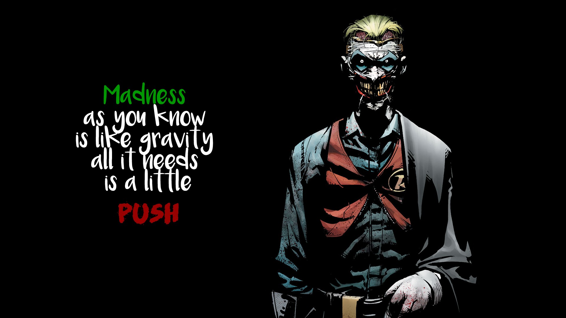 Joker, Quote Wallpaper