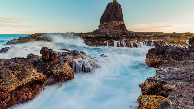 water, Pacific Ocean, Rock HD Wallpaper Desktop Background