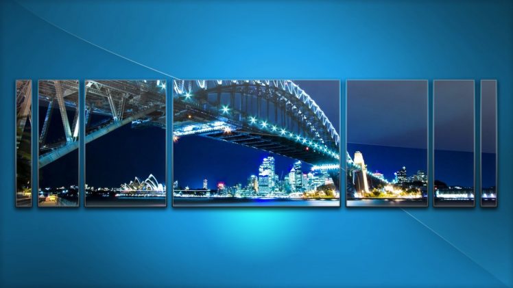 blue, Bridge, Cityscape, Sydney HD Wallpaper Desktop Background