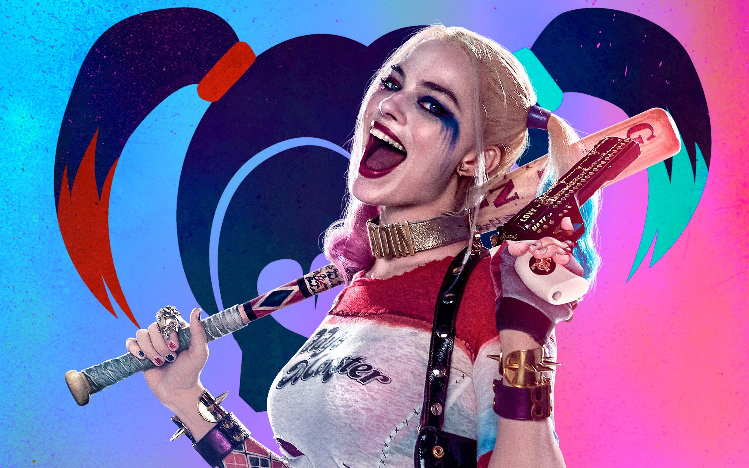 Harley Quinn, Margot Robbie, Blonde, Actress, Comic books Wallpaper