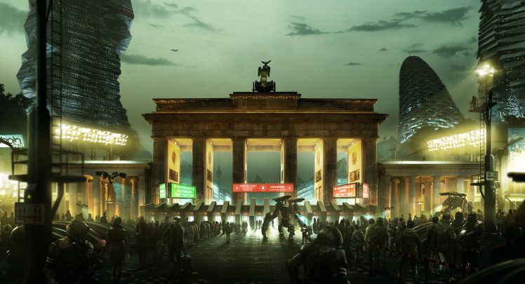Deus Ex: Mankind Divided, Video games, Brandenburg Gate, Deus Ex HD Wallpaper Desktop Background