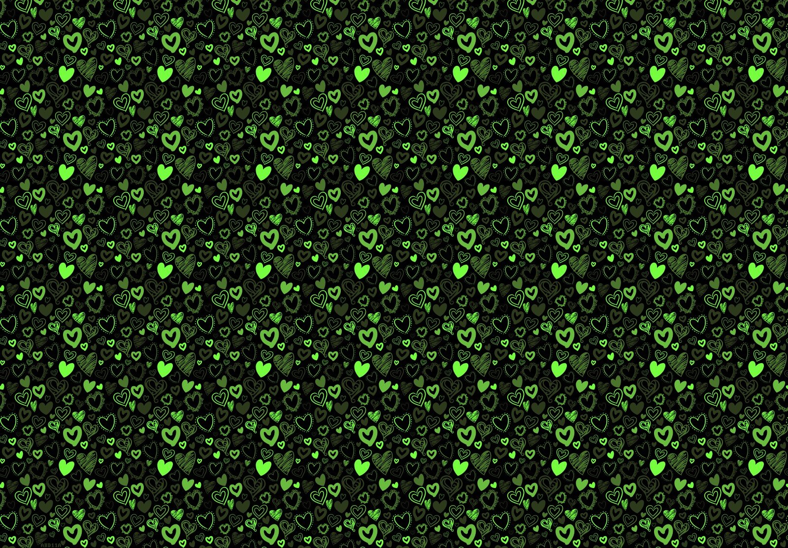 heart, Love, Code, Green, Pattern Wallpaper