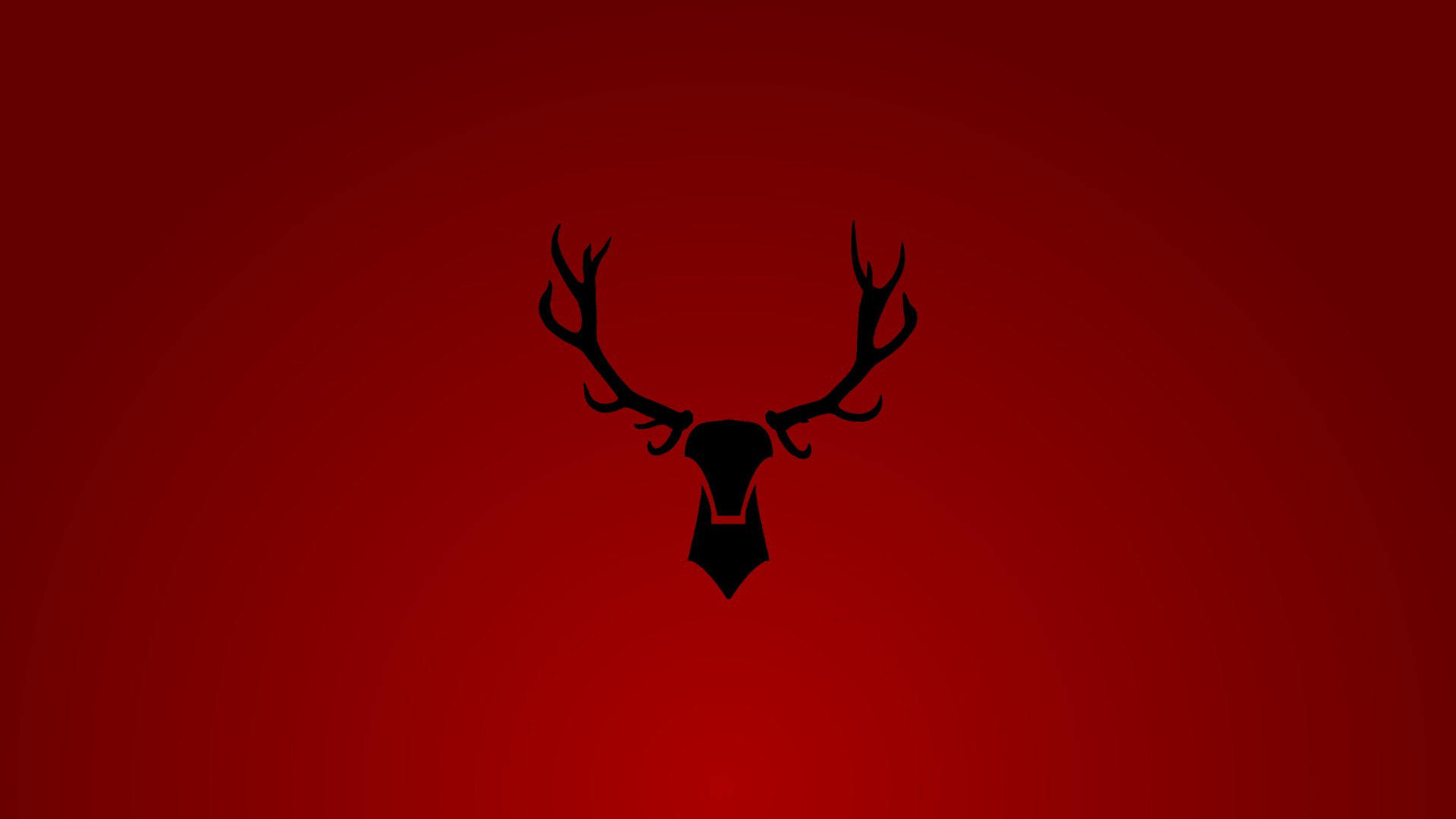 deer, Red Wallpaper