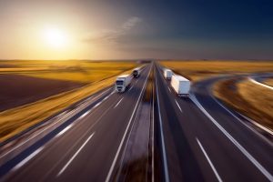 trucks, Road, Motion blur