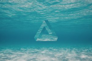 triangle, Geometry, Underwater, Water, Penrose triangle