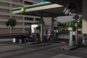 American Truck Simulator, Trucks, Gas stations, Video games