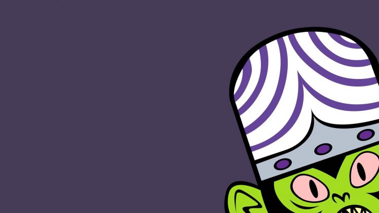 Mojo Jojo, Powerpuff Girls, Villains, Minimalism, Solid color HD Wallpaper Desktop Background