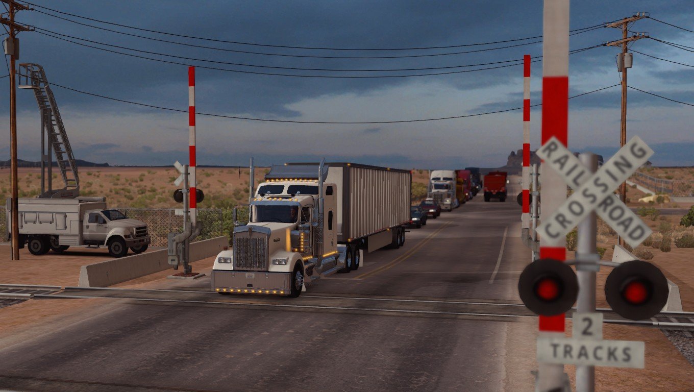 American Truck Simulator, Trucks, Desert, Arizona, Video games Wallpaper