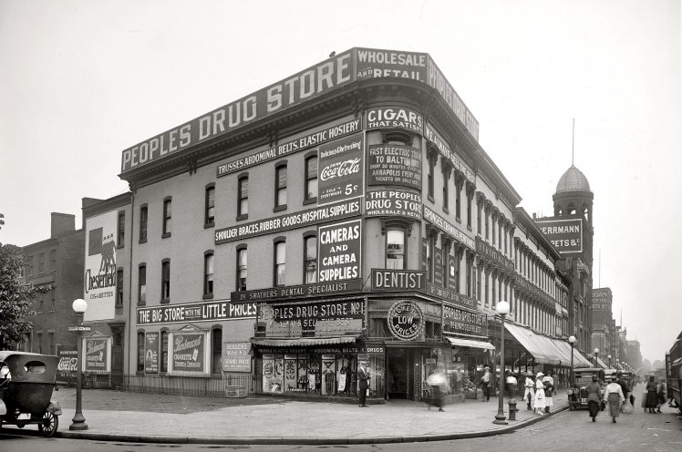 vintage, Monochrome, Cityscape, New York City, Street, Old building HD Wallpaper Desktop Background