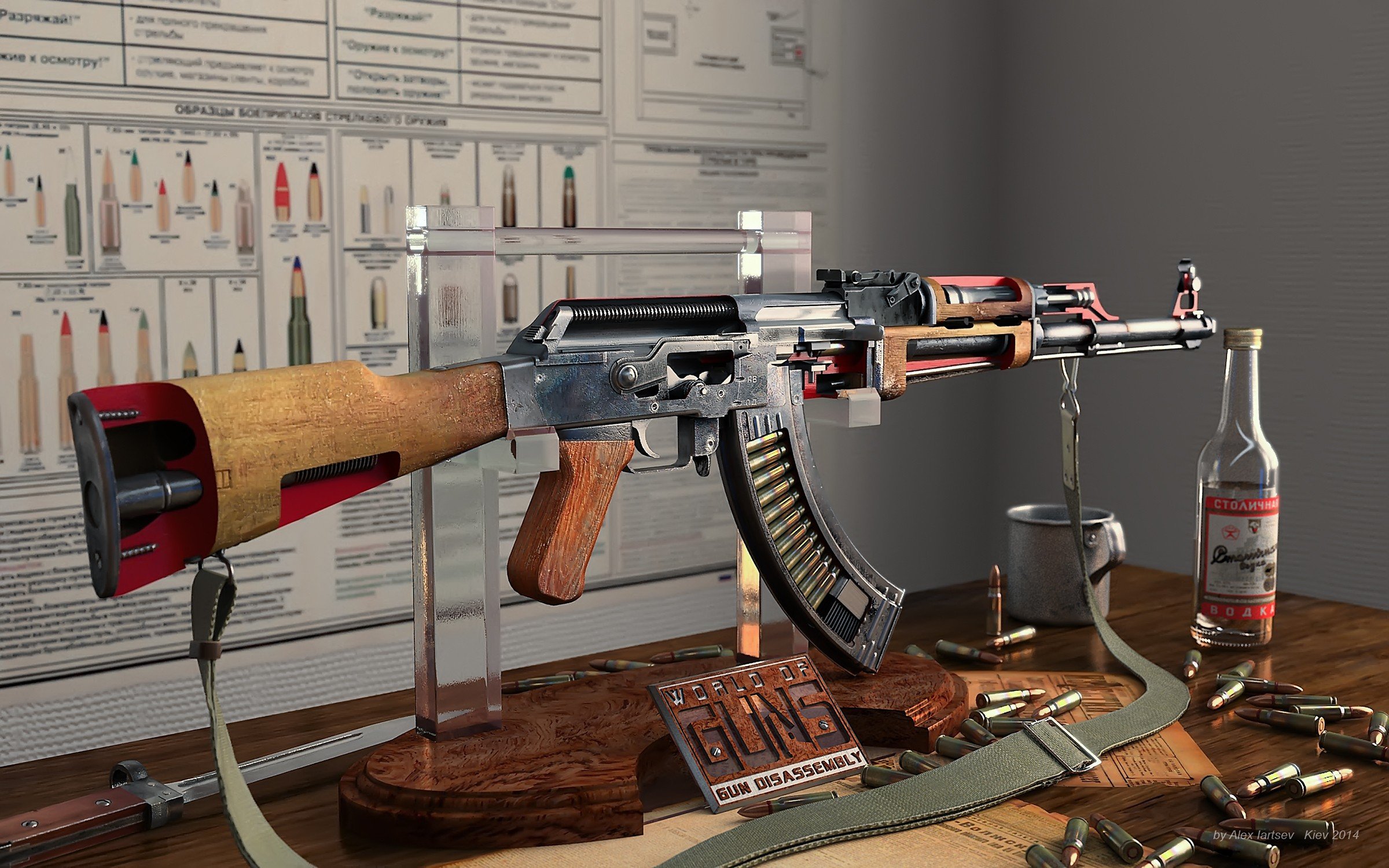 World of Guns, AK 47, Gun, Vodka Wallpapers HD / Desktop ...