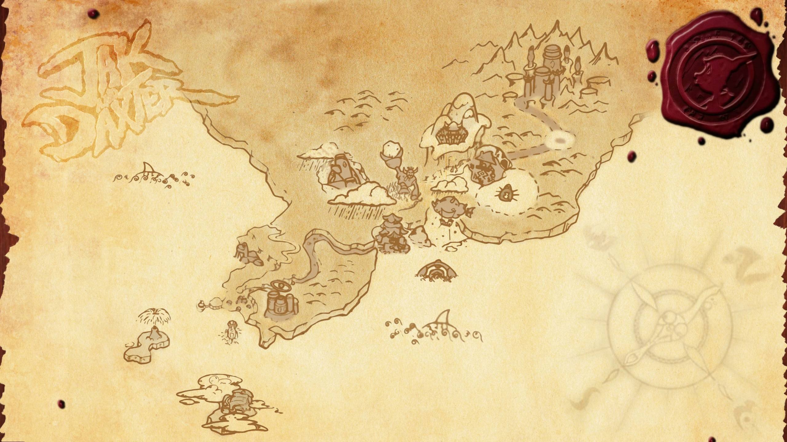 Jak & Daxter, Map, Video games Wallpaper