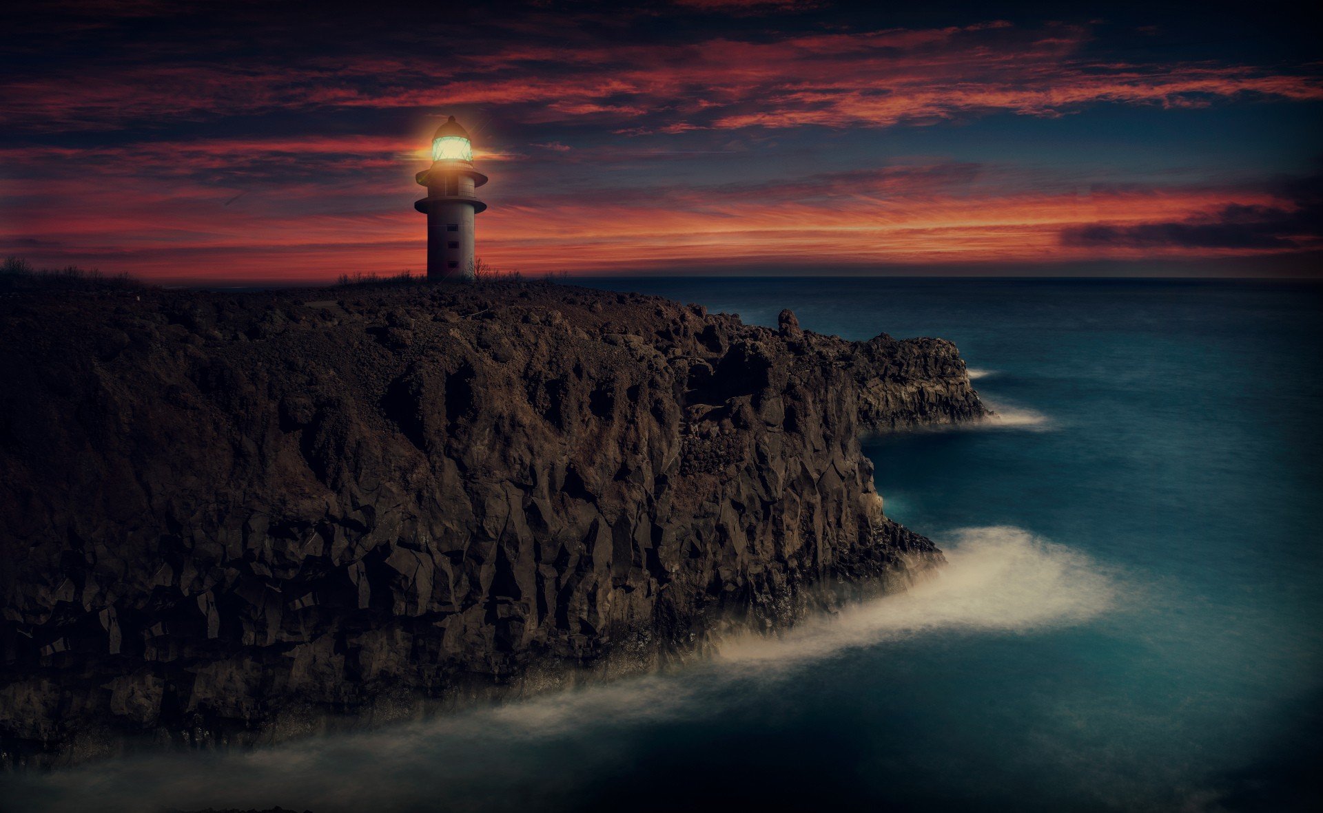 lighthouse, Rock Wallpaper