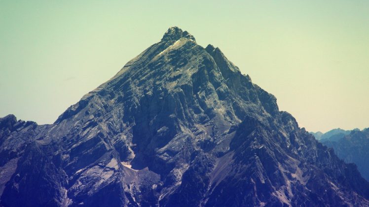 mountains, Calm, Snow, Filter HD Wallpaper Desktop Background
