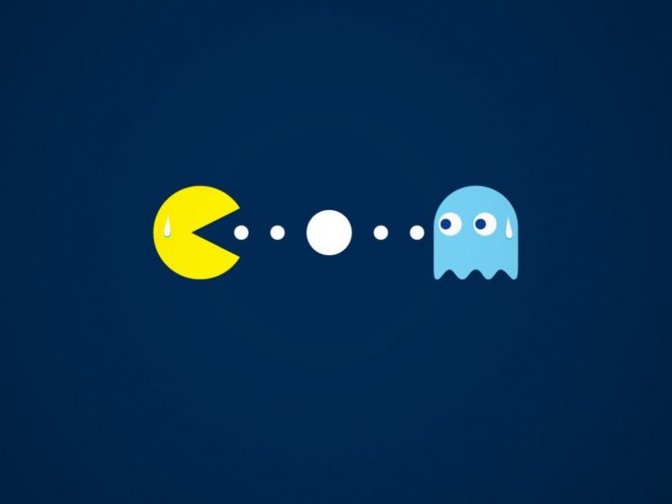 Pac Man, Minimalism HD Wallpaper Desktop Background