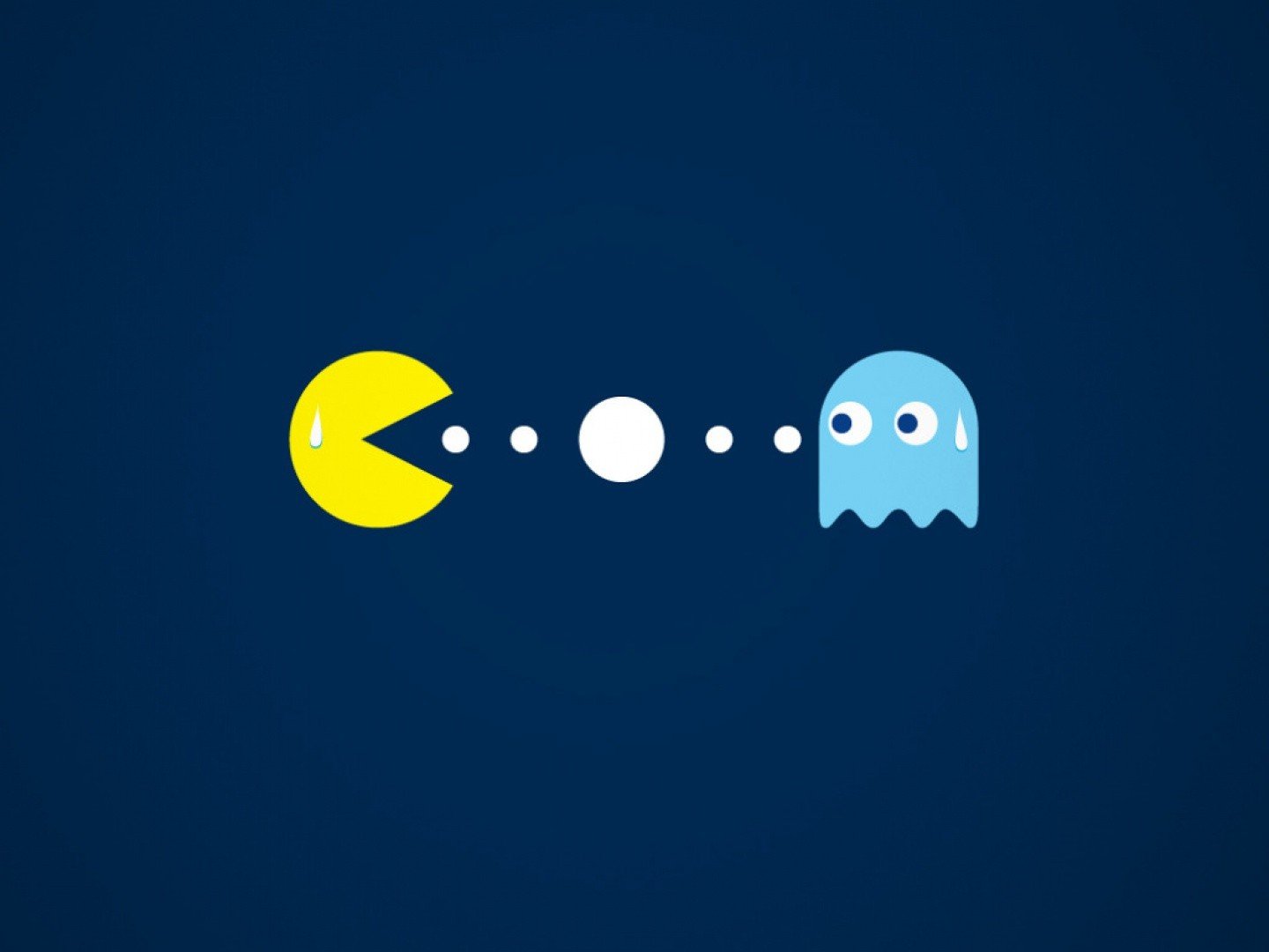 Pac Man, Minimalism Wallpaper