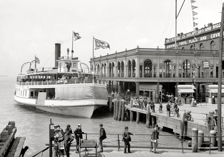 vintage, Detroit, Pier, Ship, USA, Old photos, Monochrome HD Wallpaper Desktop Background