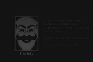 Spanish, Hacking, Phrase, Black background, Fsociety, Mr. Robot, TV