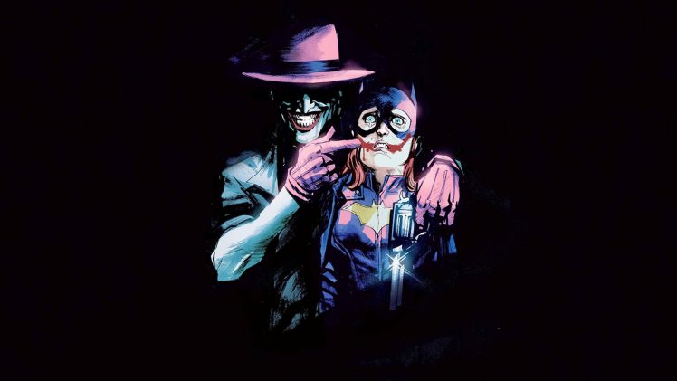 Joker, Batgirl, The killing joke, Batman, Revolver, Comic books, Comics, Gun HD Wallpaper Desktop Background