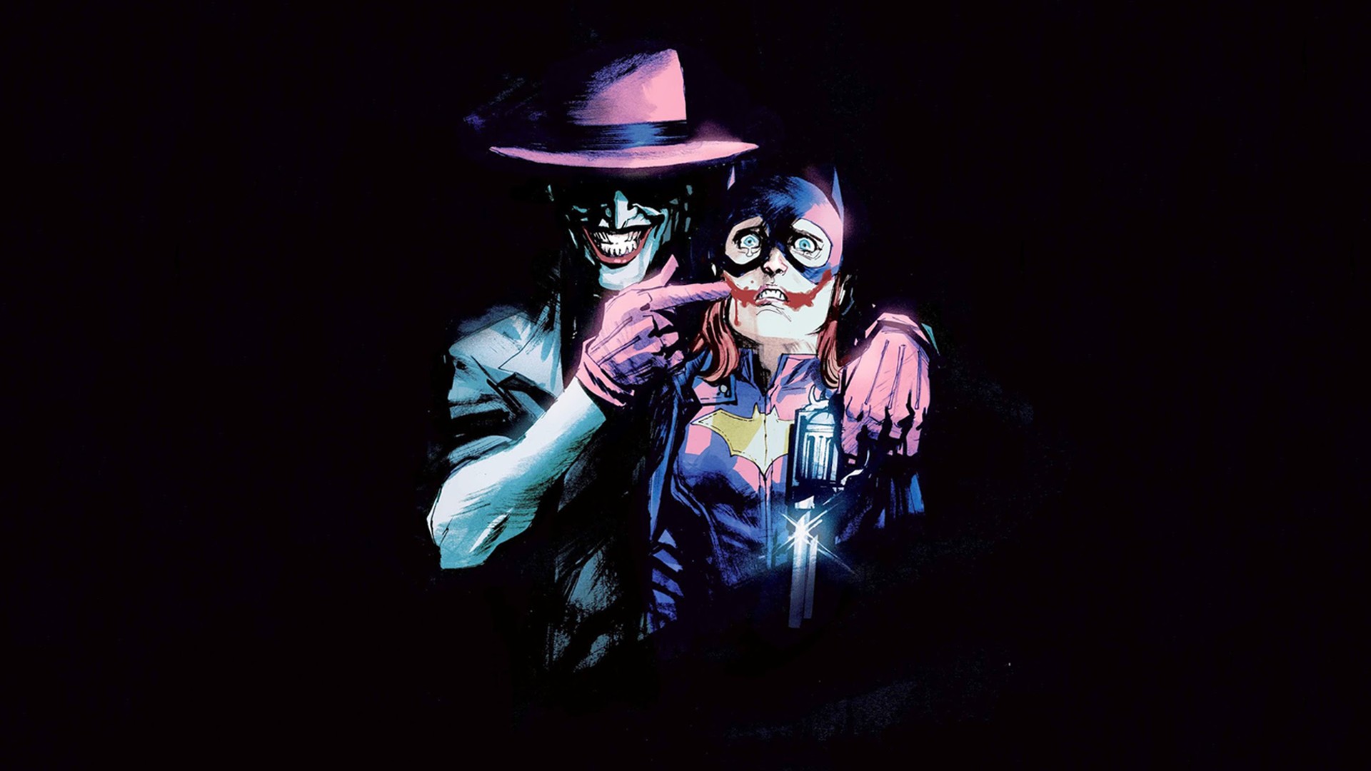Joker, Batgirl, The killing joke, Batman, Revolver, Comic books, Comics, Gun Wallpaper