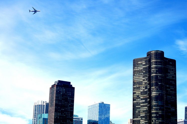 Chicago, Cityscape, Skyscraper, Aircraft, Architecture HD Wallpaper Desktop Background