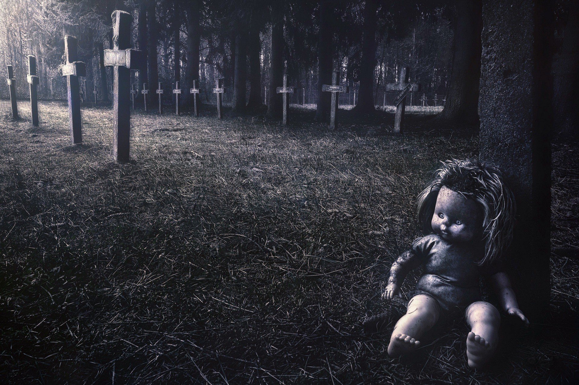 graveyards, Spooky, Puppets Wallpaper