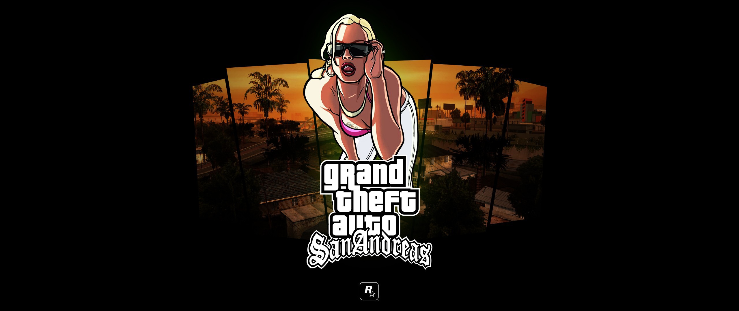 ultra wide, Video games, Grand Theft Auto, Grand Theft Auto San Andreas Wallpaper