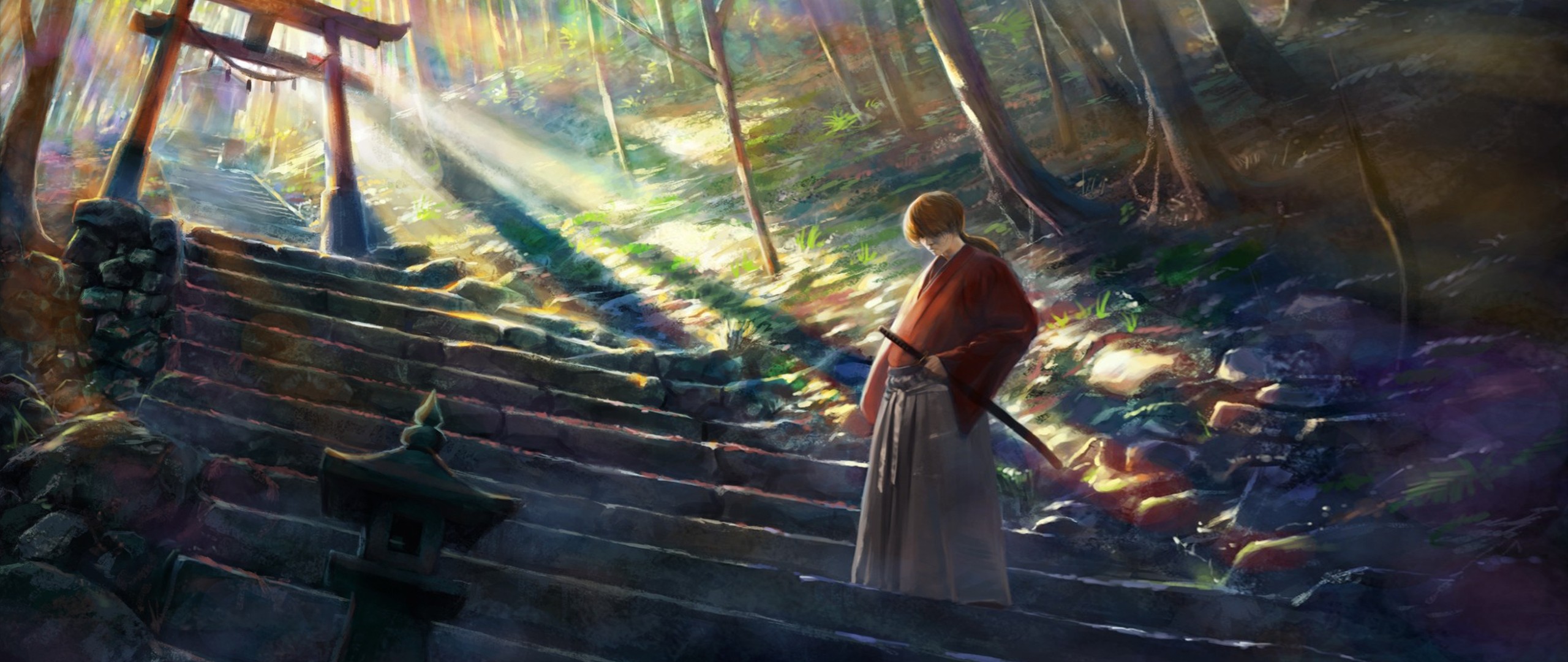 ultra wide, Rurouni Kenshin, Anime boys Wallpaper