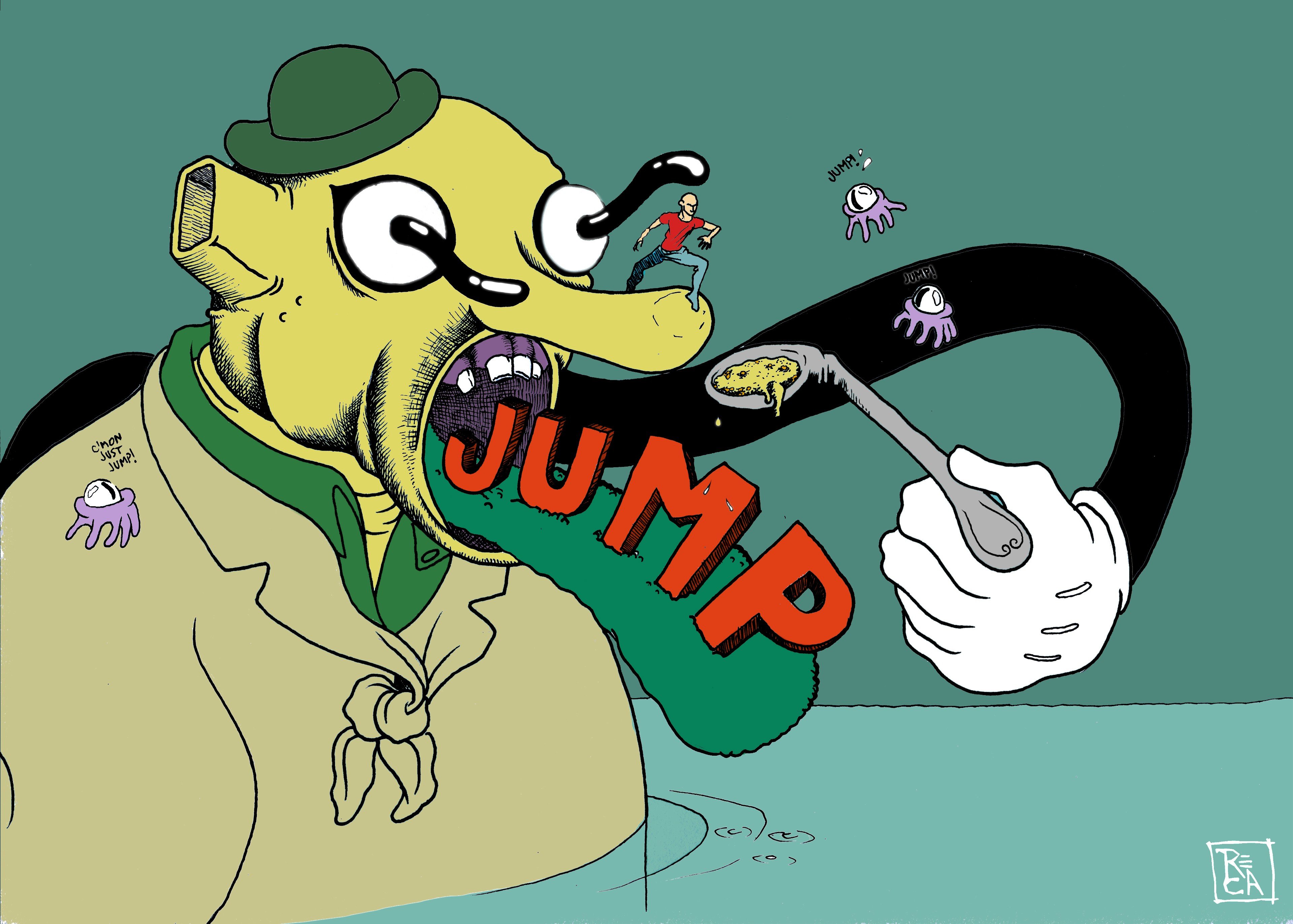 illustration, Drawing, Reca, Ink, Cartoon Wallpaper