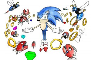 fan art, Illustration, Drawing, Sonic the Hedgehog, Video games, Sega
