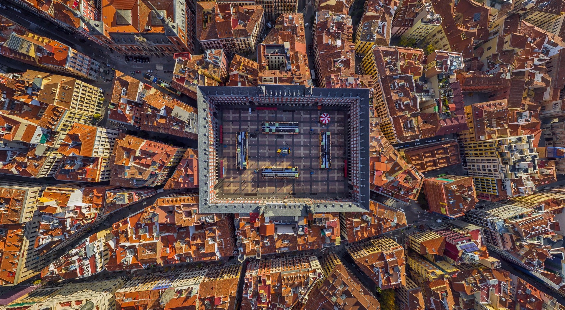 Madrid, Cityscape, Spain, Rooftops, Plaza Mayor Wallpaper
