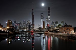 urban, City, Night, Shanghai, China