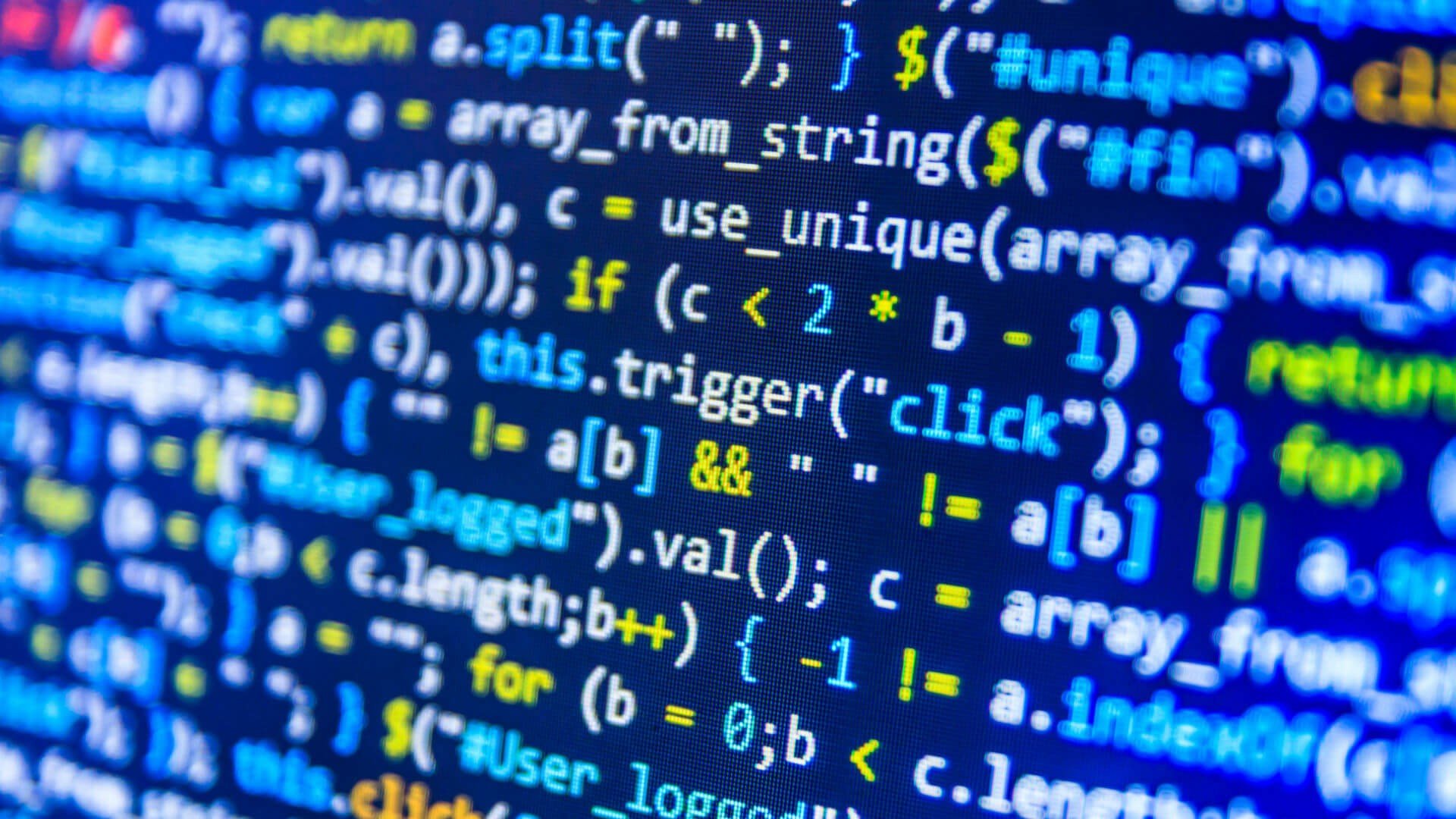 JavaScript, Code, Web development Wallpaper