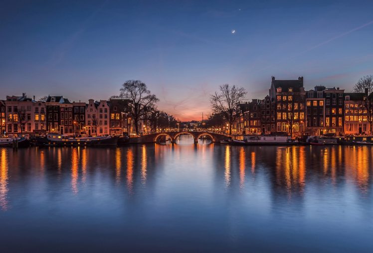 river, Urban, Netherlands HD Wallpaper Desktop Background